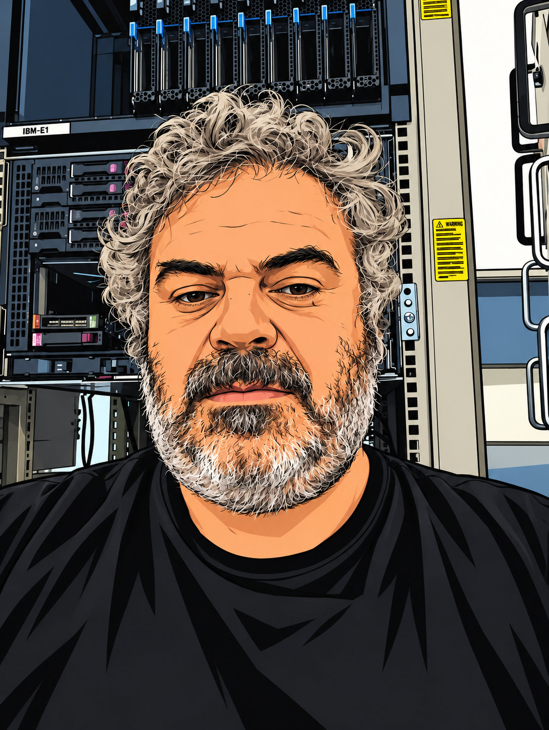 Illustrated portrait of Igor